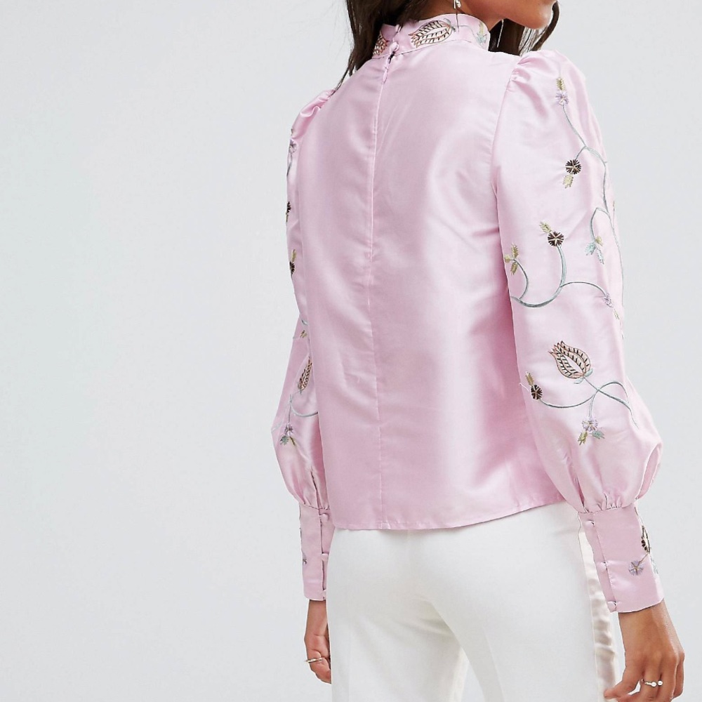 ASOS Premium Embroidered Top - Picture 3 of 7
